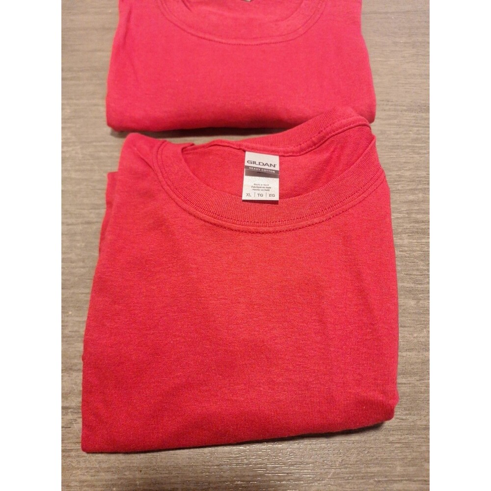 2 Xl Gilden Heavy Cotton Tshirts Mens Red